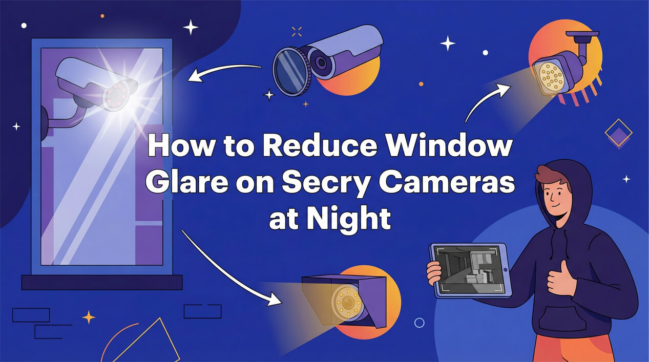 How to Reduce Window Glare on Security Cameras at Night